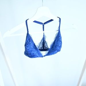 Victorias secret blue lacy bra